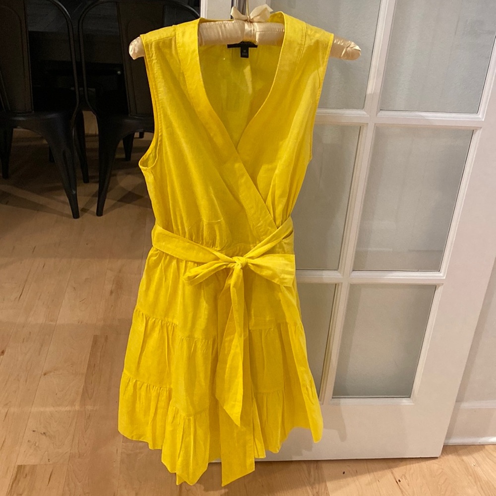 Stampa mini wrap dress